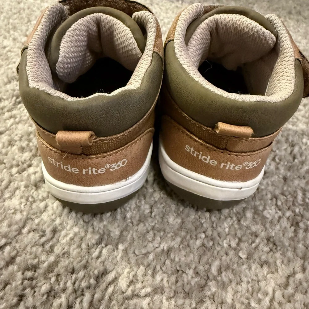 Stride Rite Brown and Olive Baby / Toddler Walkers - Picture 5 of 7